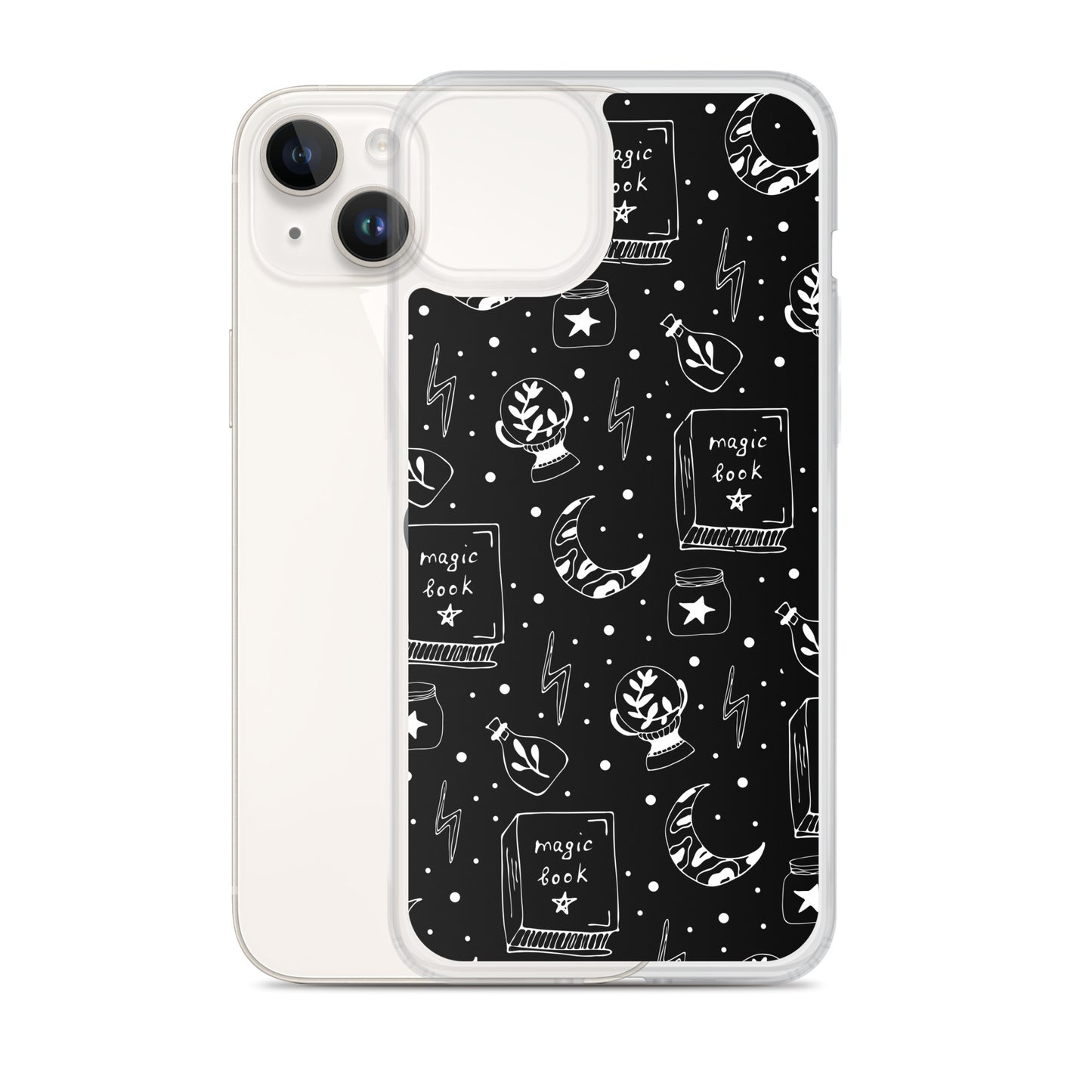 Magic Book Black Clear Case for iPhone®