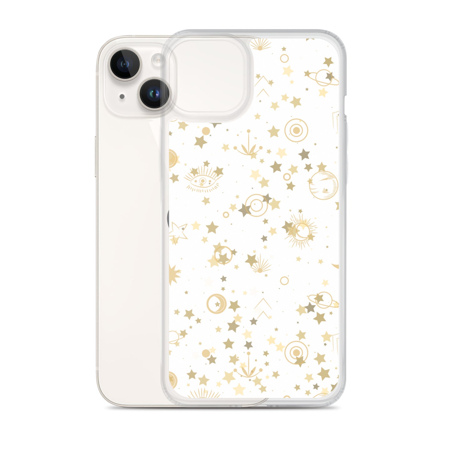 Golden Star Galaxy Clear Case for iPhone®