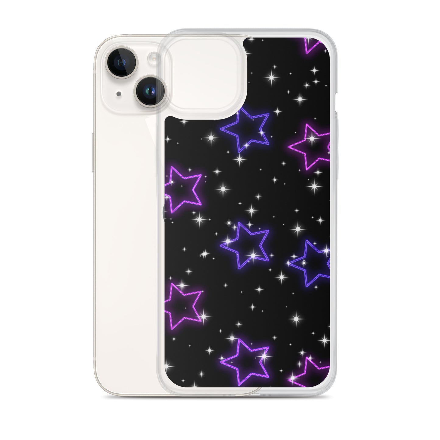 Neon Star Clear Case for iPhone®