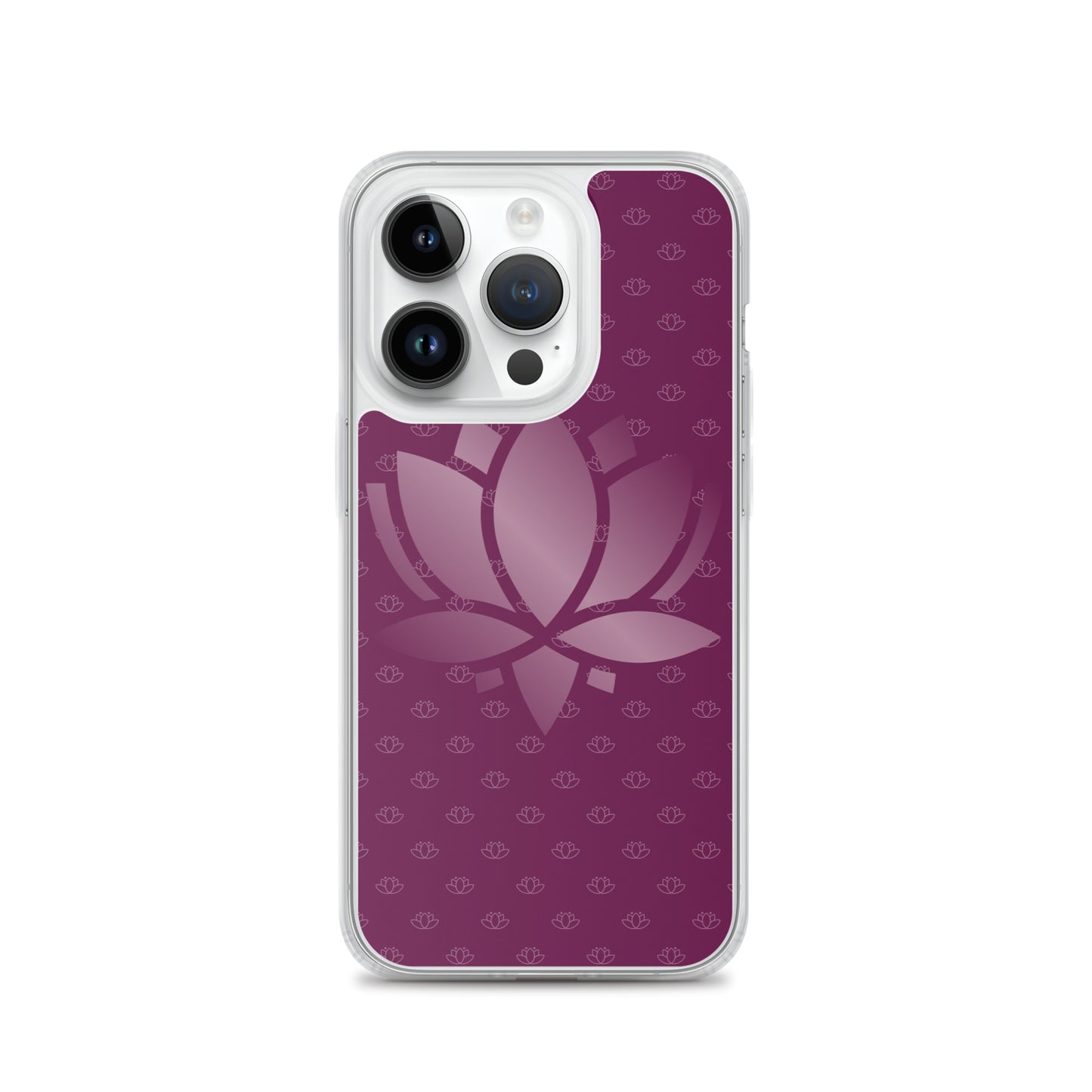 Lotus Flower Purple Power Clear Case for iPhone®