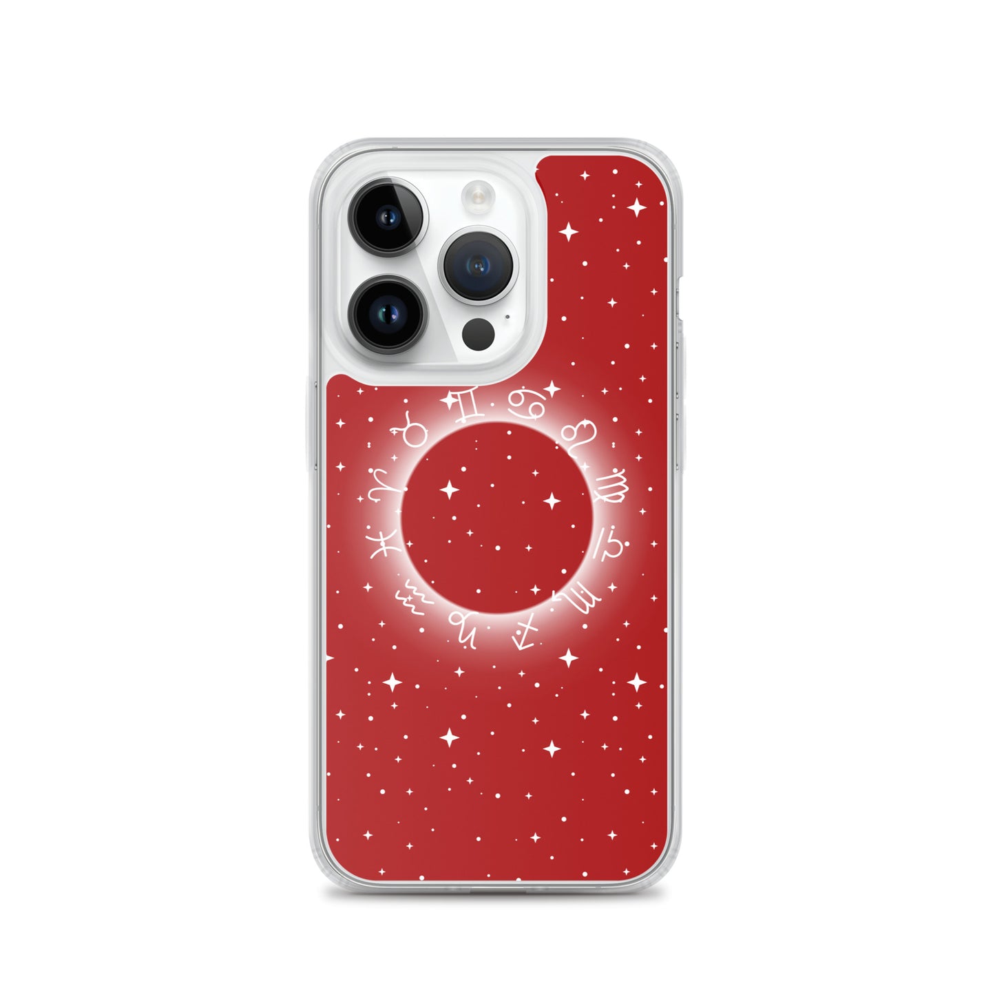 Star Zodiac Fire Red Clear Case for iPhone®