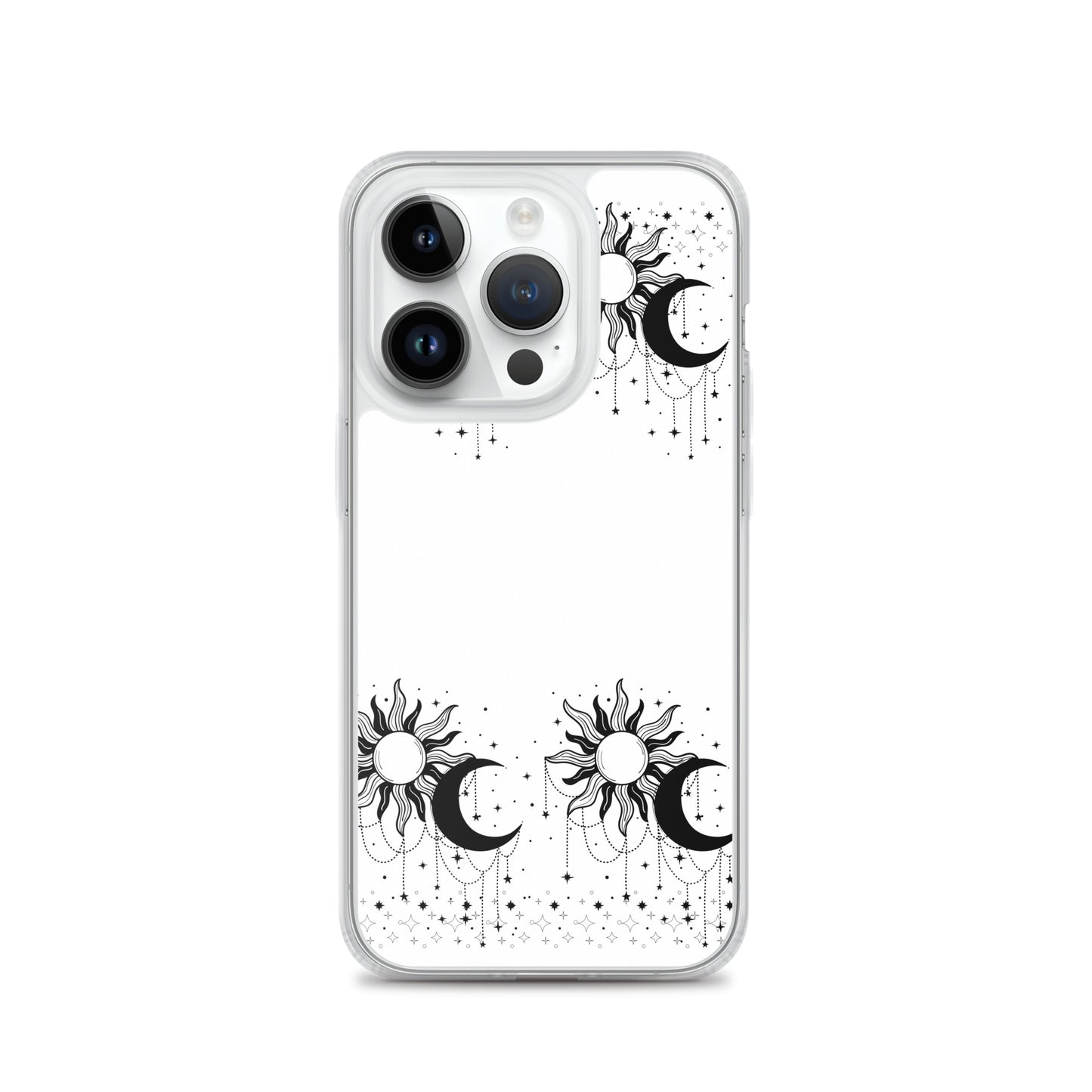 Black White Sun Moon Clear Case for iPhone®