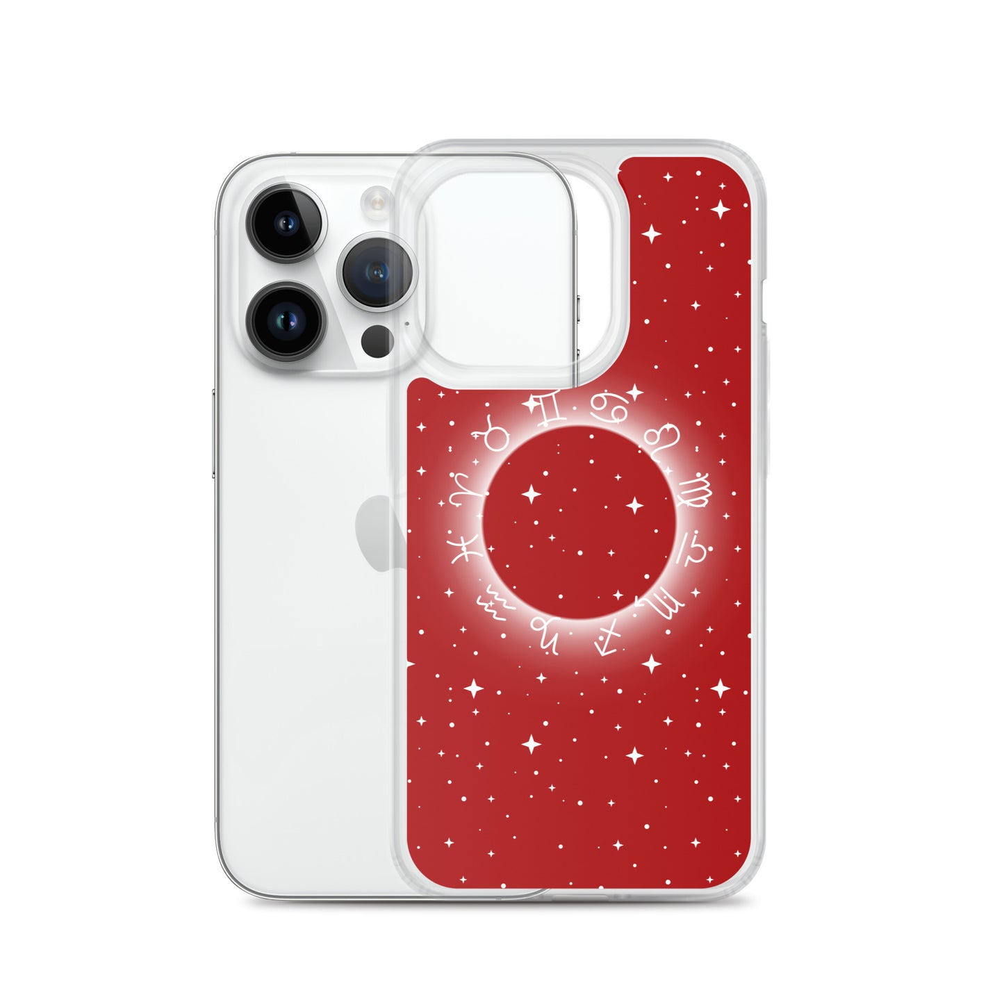 Star Zodiac Fire Red Clear Case for iPhone®