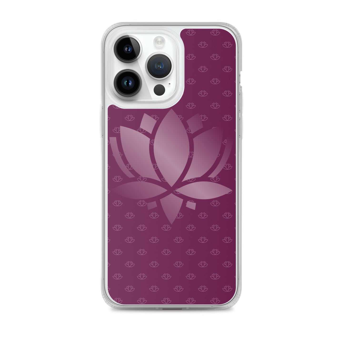 Lotus Flower Purple Power Clear Case for iPhone®