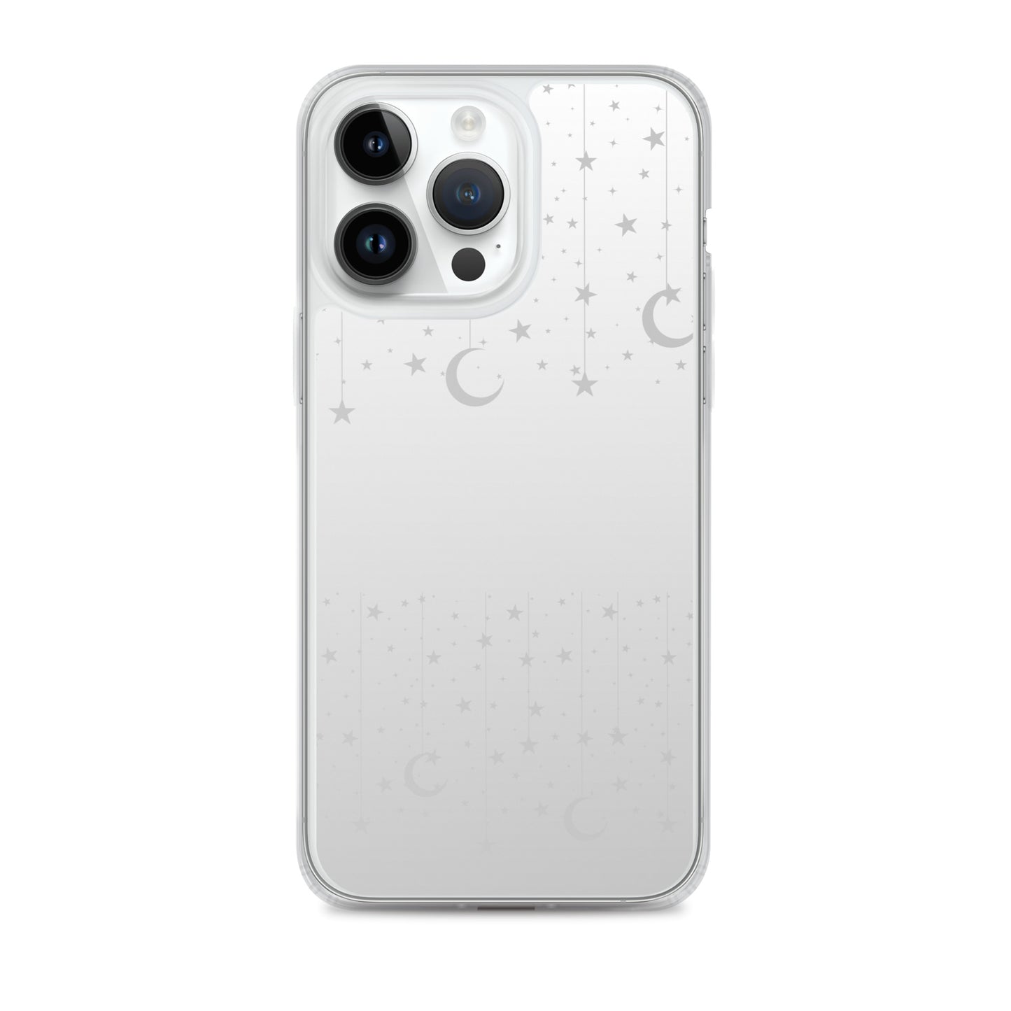 Silver Grey Moon Star Clear Case for iPhone®