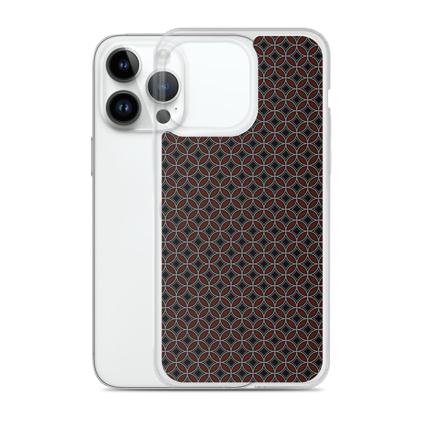 Flower of Life Black Clear Case for iPhone®