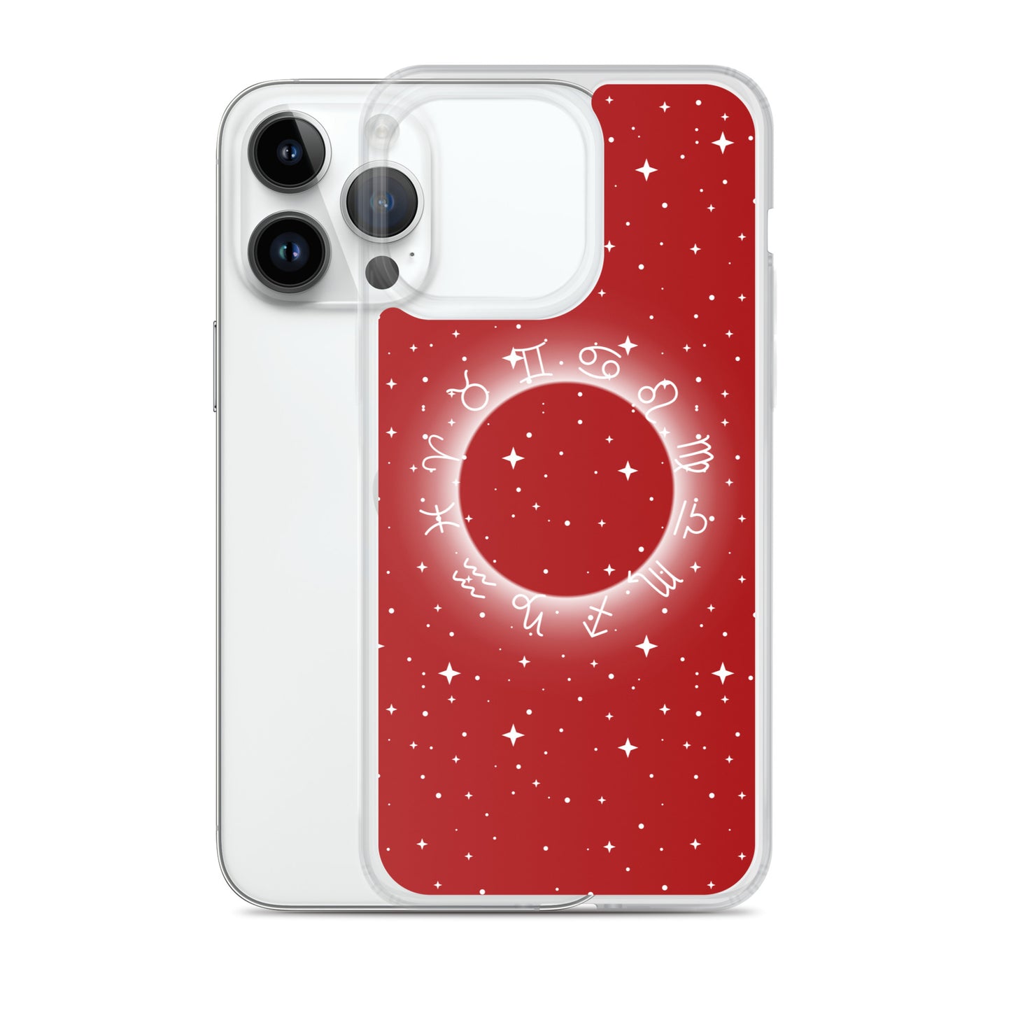 Star Zodiac Fire Red Clear Case for iPhone®