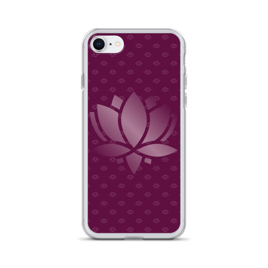 Lotus Flower Purple Power Clear Case for iPhone®