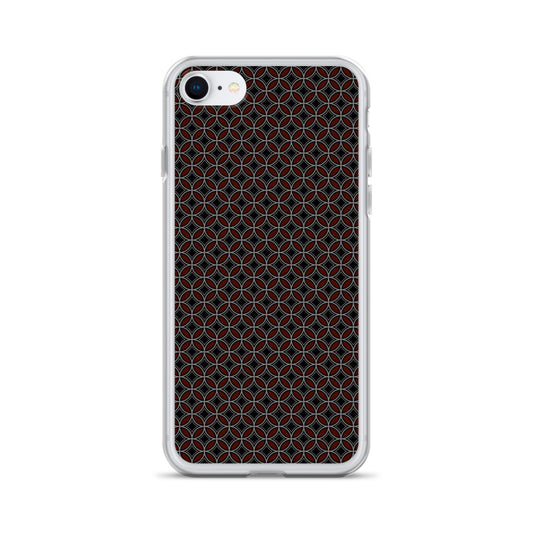 Flower of Life Black Clear Case for iPhone®