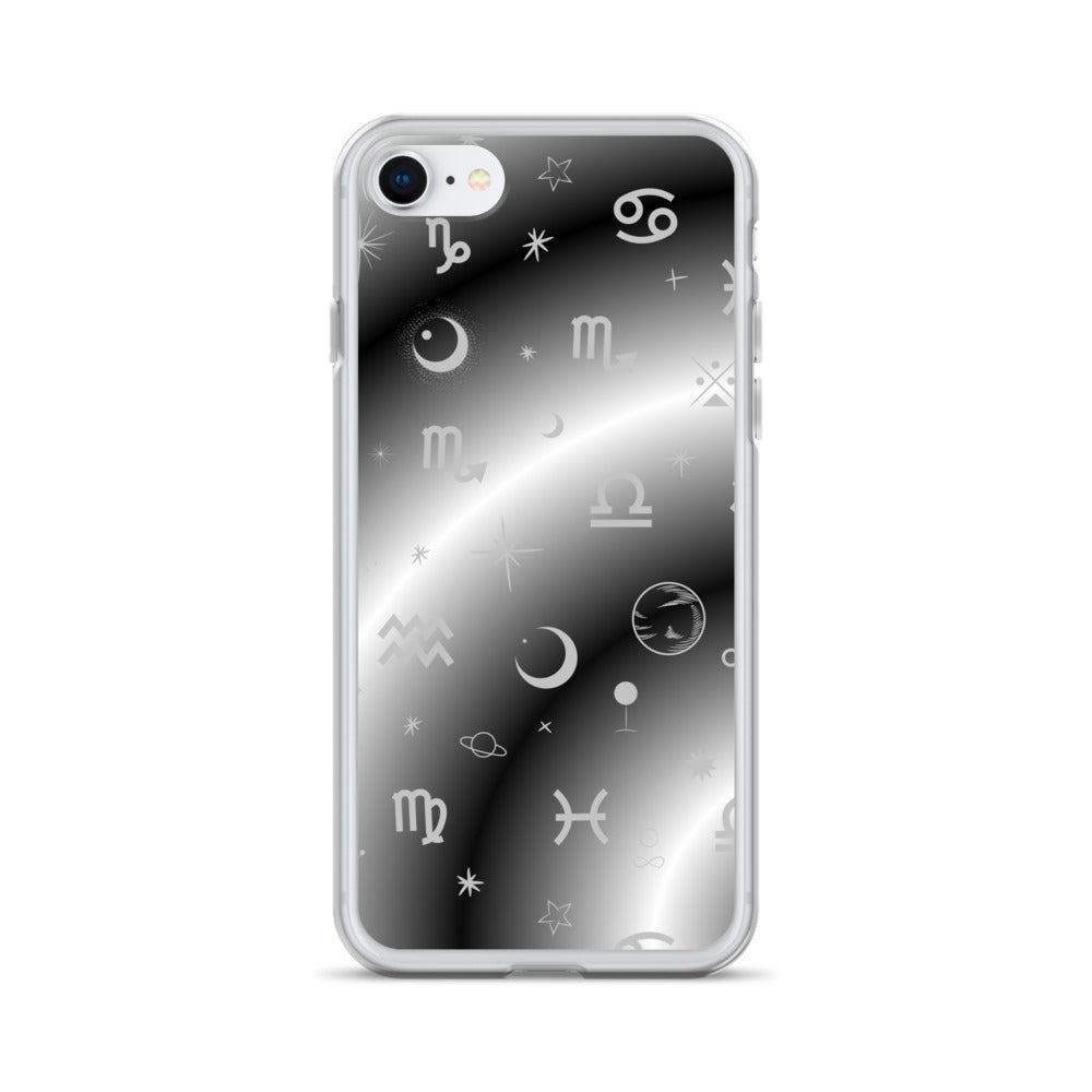 Black White Zodiac Clear Case for iPhone®