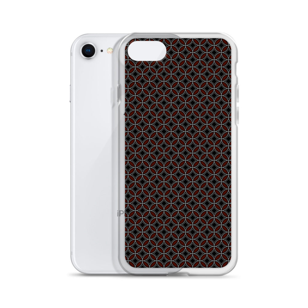 Flower of Life Black Clear Case for iPhone®