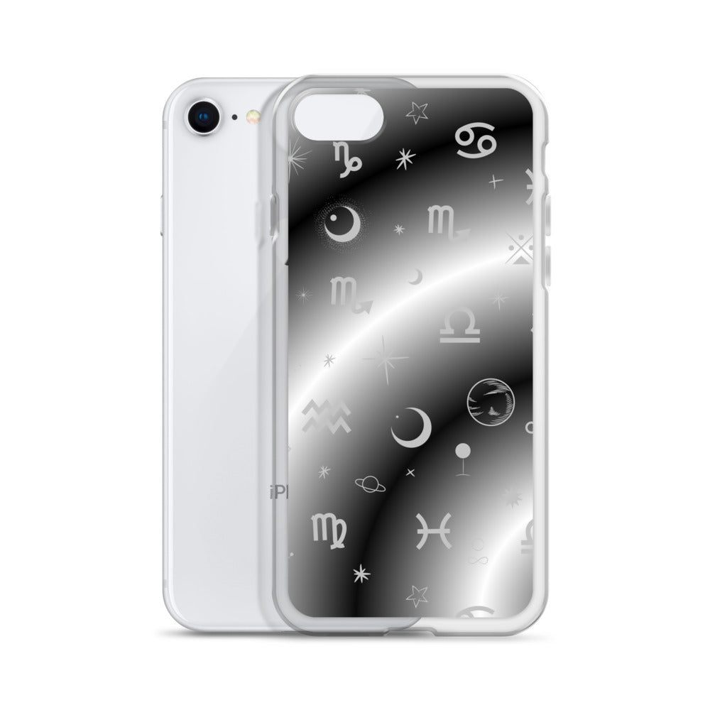 Black White Zodiac Clear Case for iPhone®