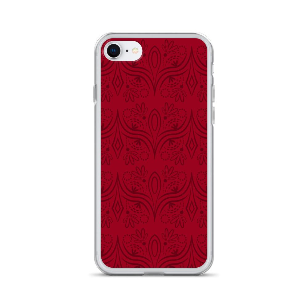 Geometric Star Red Clear Case for iPhone®