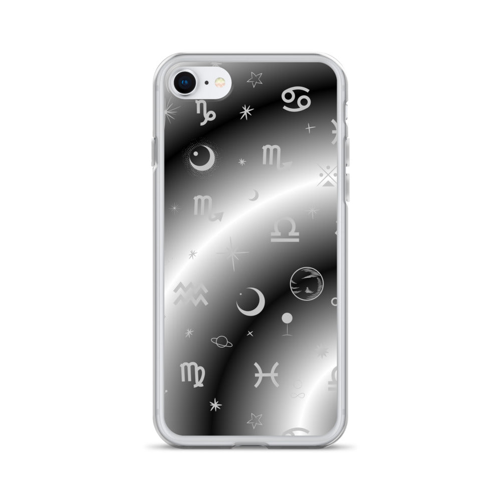 Black White Zodiac Clear Case for iPhone®