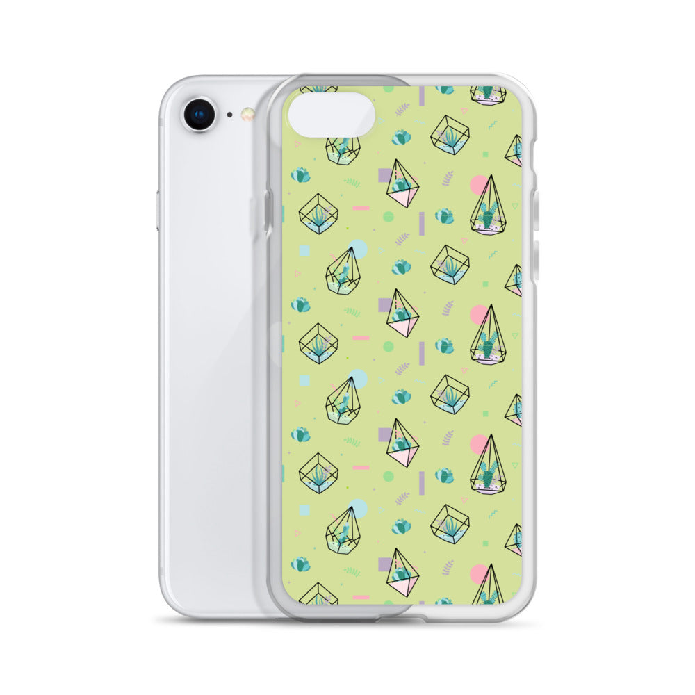 Crystal Terrarium Reef Green Clear Case for iPhone®