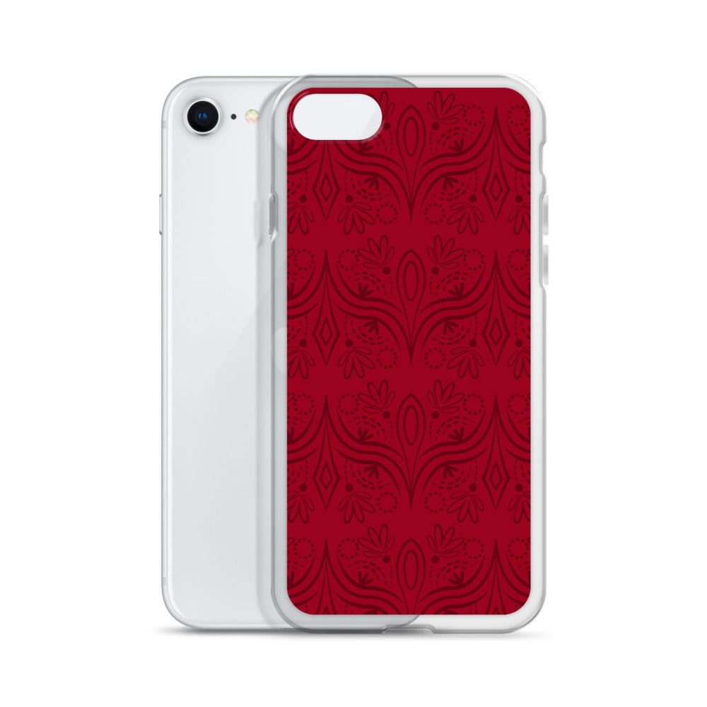 Geometric Star Red Clear Case for iPhone®