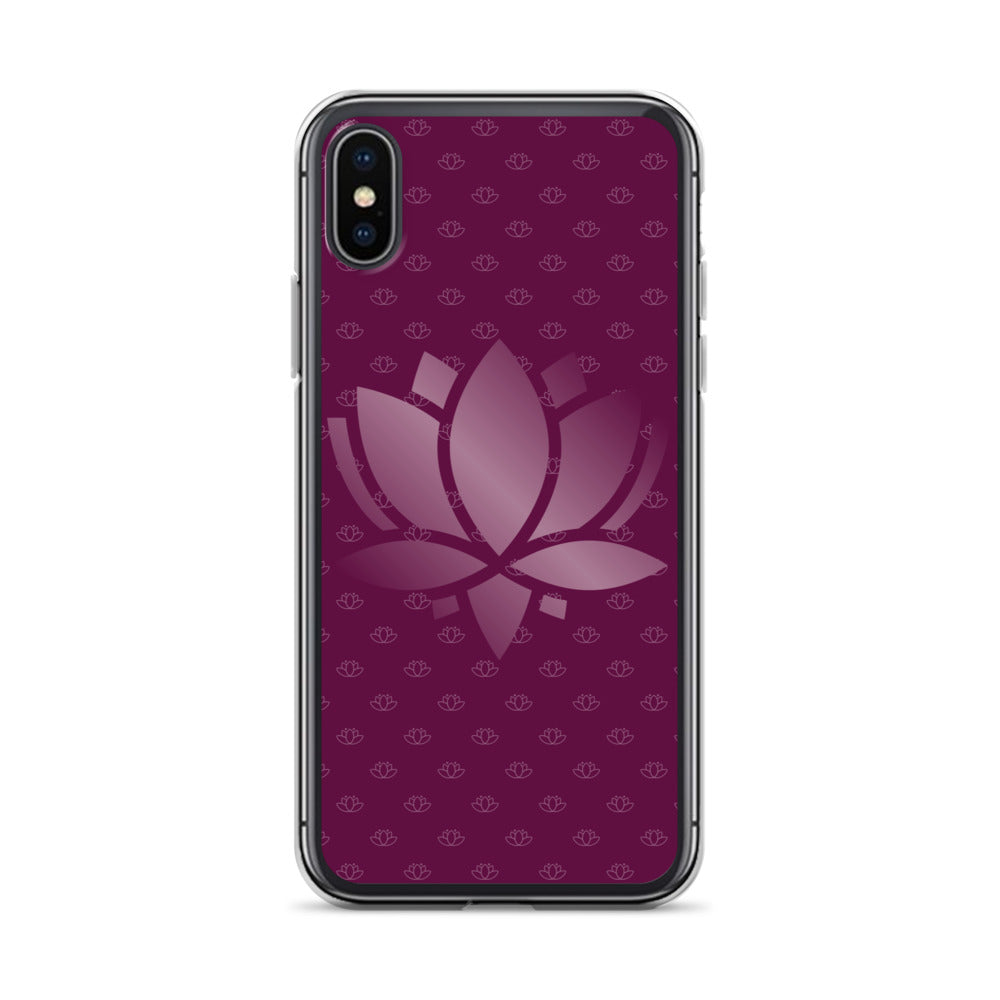 Lotus Flower Purple Power Clear Case for iPhone®