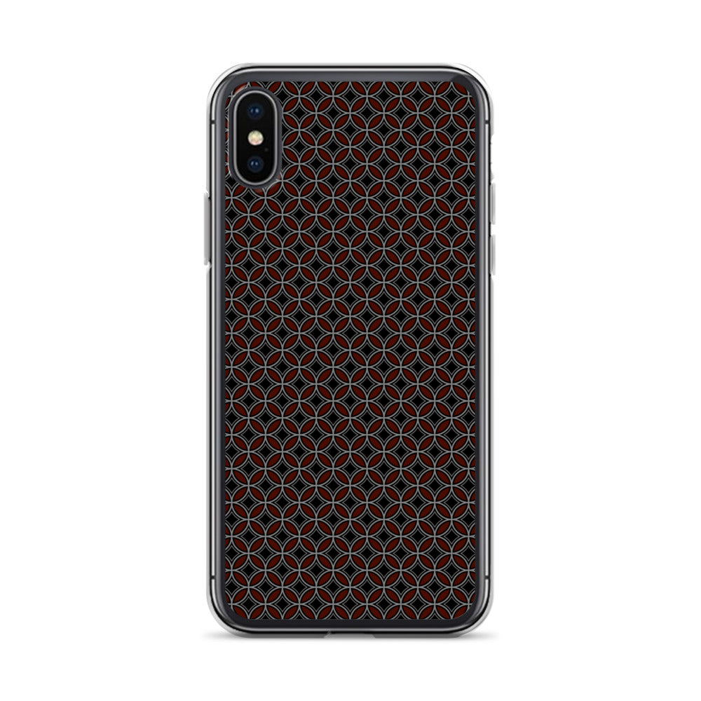 Flower of Life Black Clear Case for iPhone®