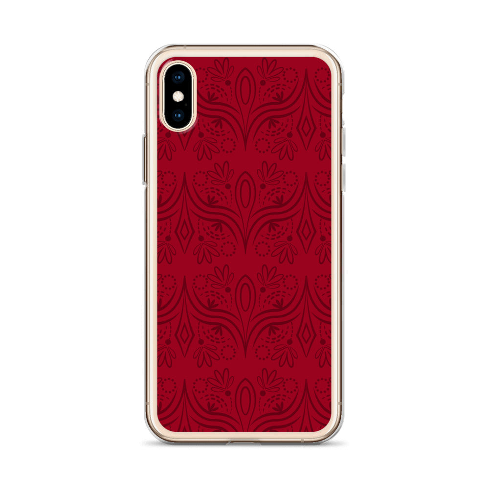 Geometric Star Red Clear Case for iPhone®