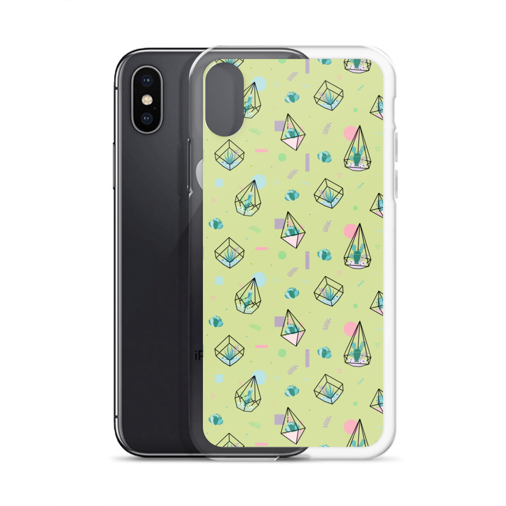 Crystal Terrarium Reef Green Clear Case for iPhone®