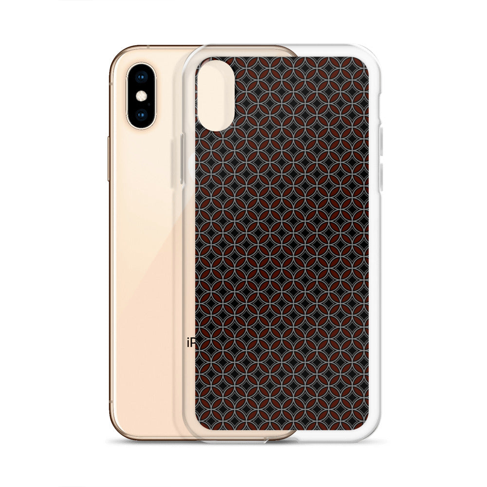 Flower of Life Black Clear Case for iPhone®