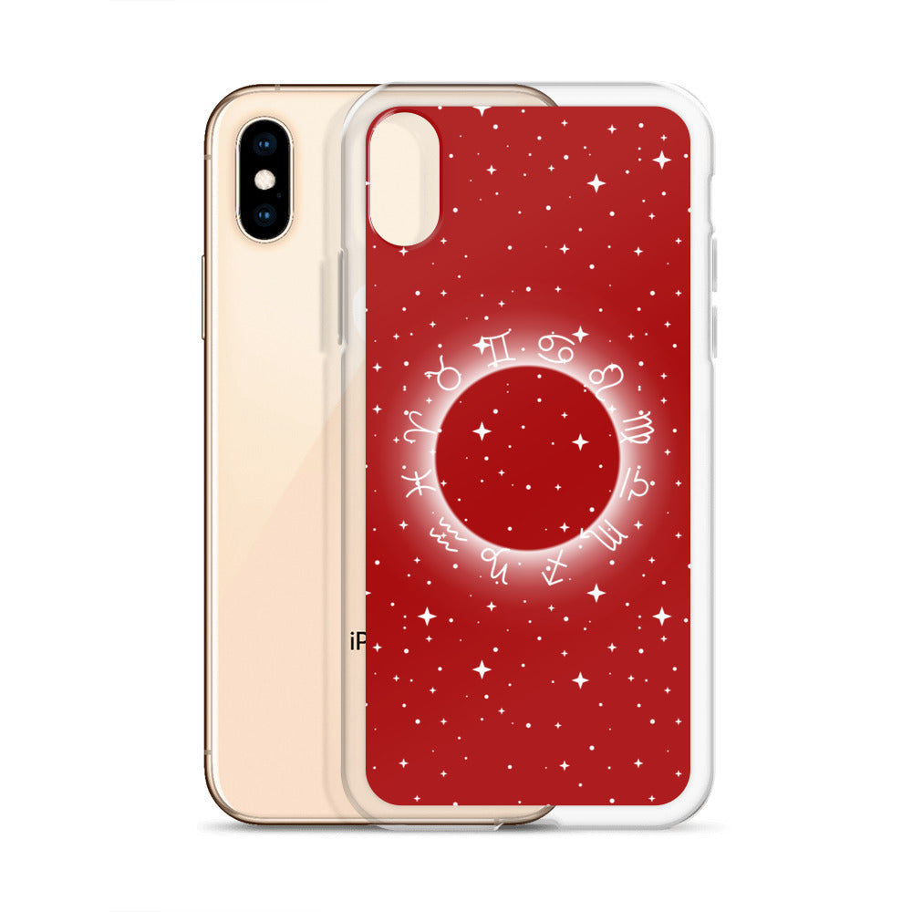 Star Zodiac Fire Red Clear Case for iPhone®