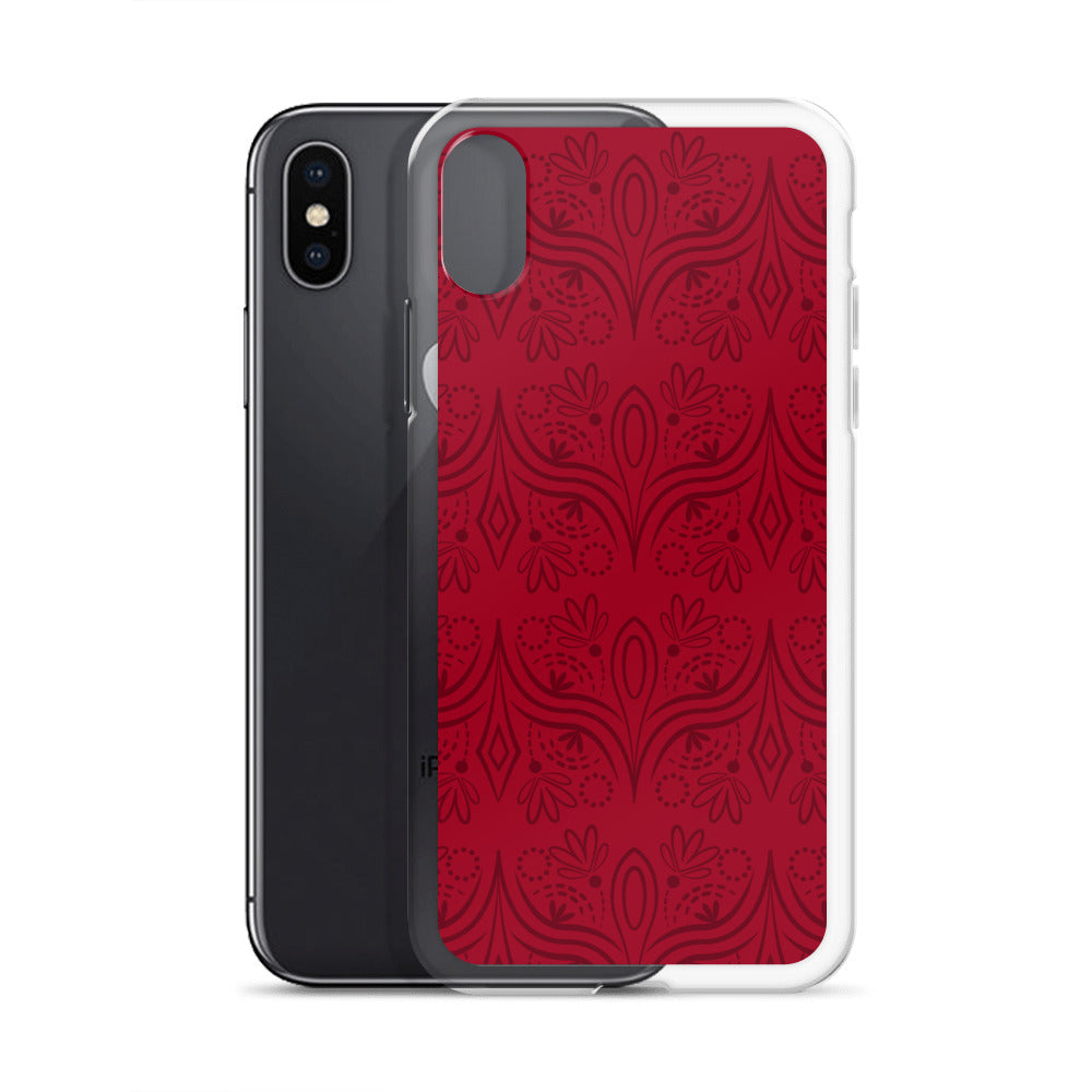 Geometric Star Red Clear Case for iPhone®