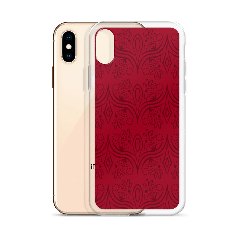 Geometric Star Red Clear Case for iPhone®