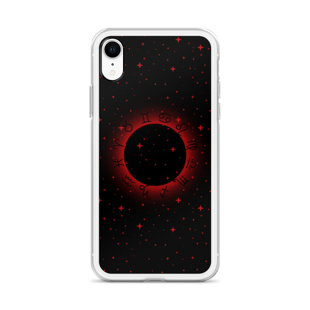 Star Zodiac Black Fire Red Clear Case for iPhone®