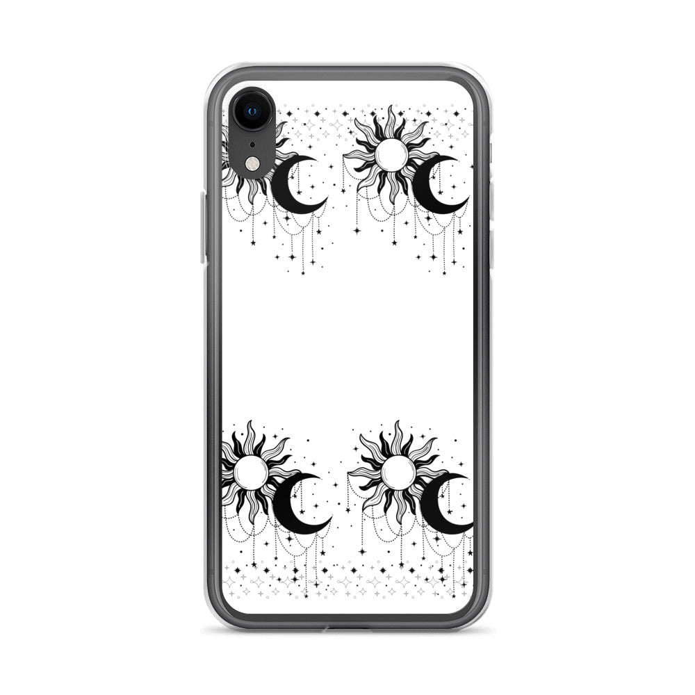 Black White Sun Moon Clear Case for iPhone®