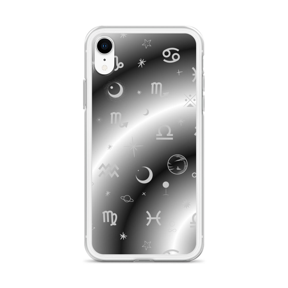 Black White Zodiac Clear Case for iPhone®