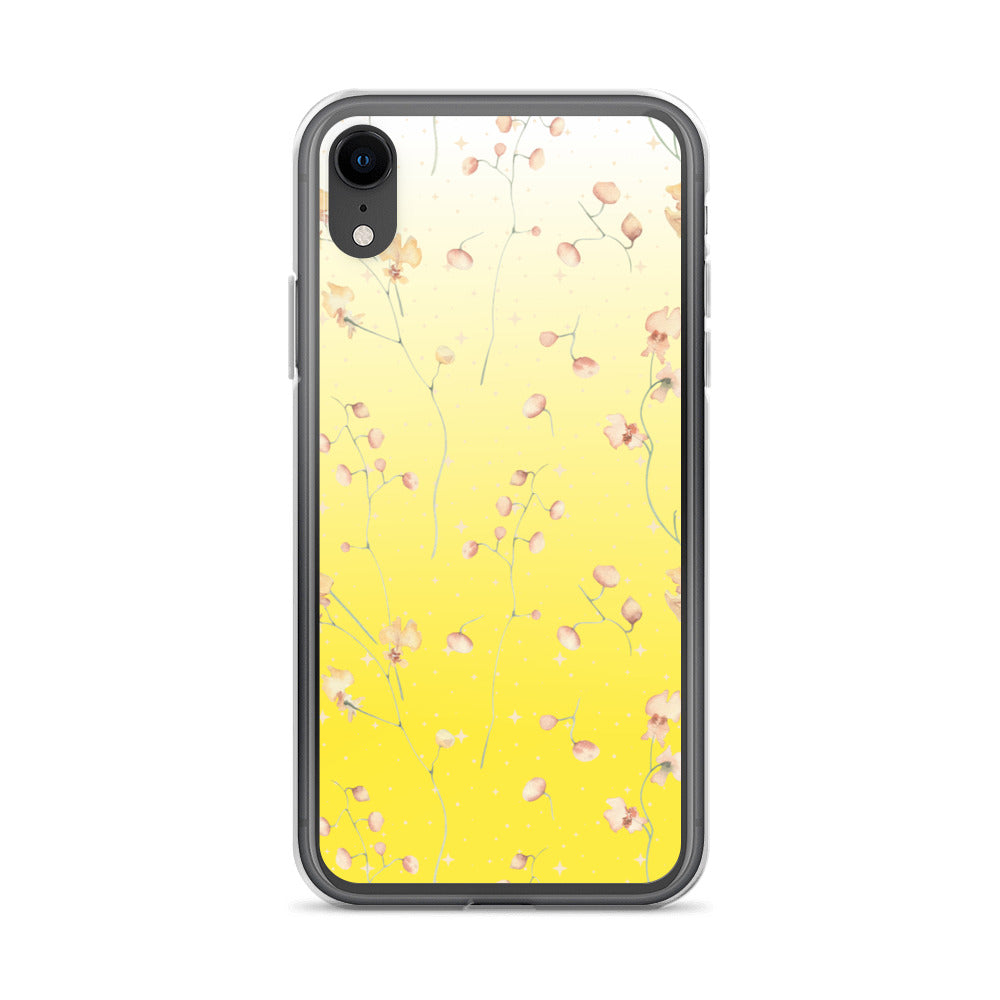 Yellow Botanical Flower Clear Case for iPhone®