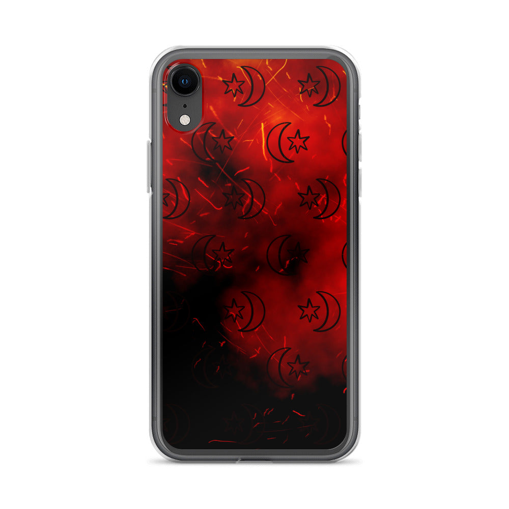 Red Moon Star Clear Case for iPhone®