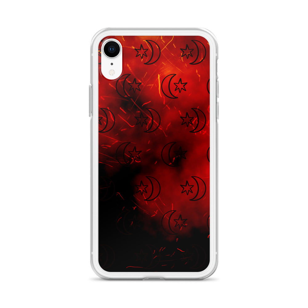 Red Moon Star Clear Case for iPhone®