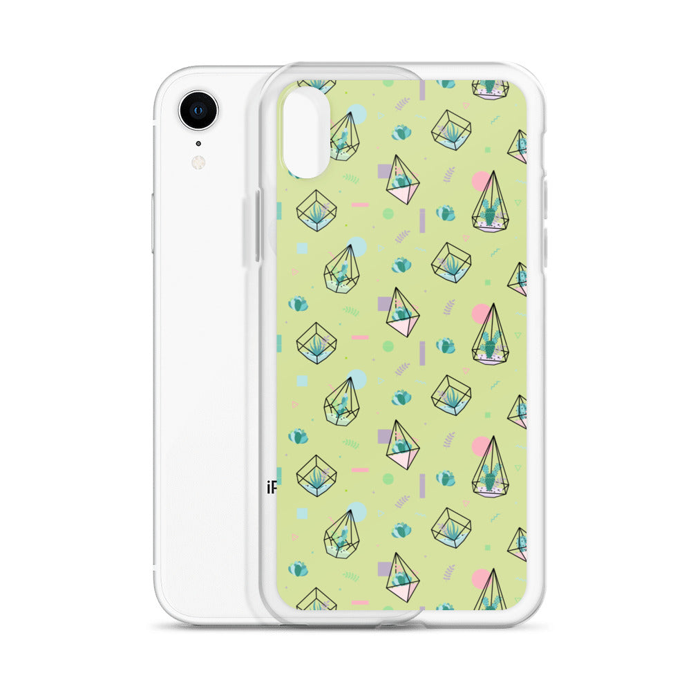 Crystal Terrarium Reef Green Clear Case for iPhone®