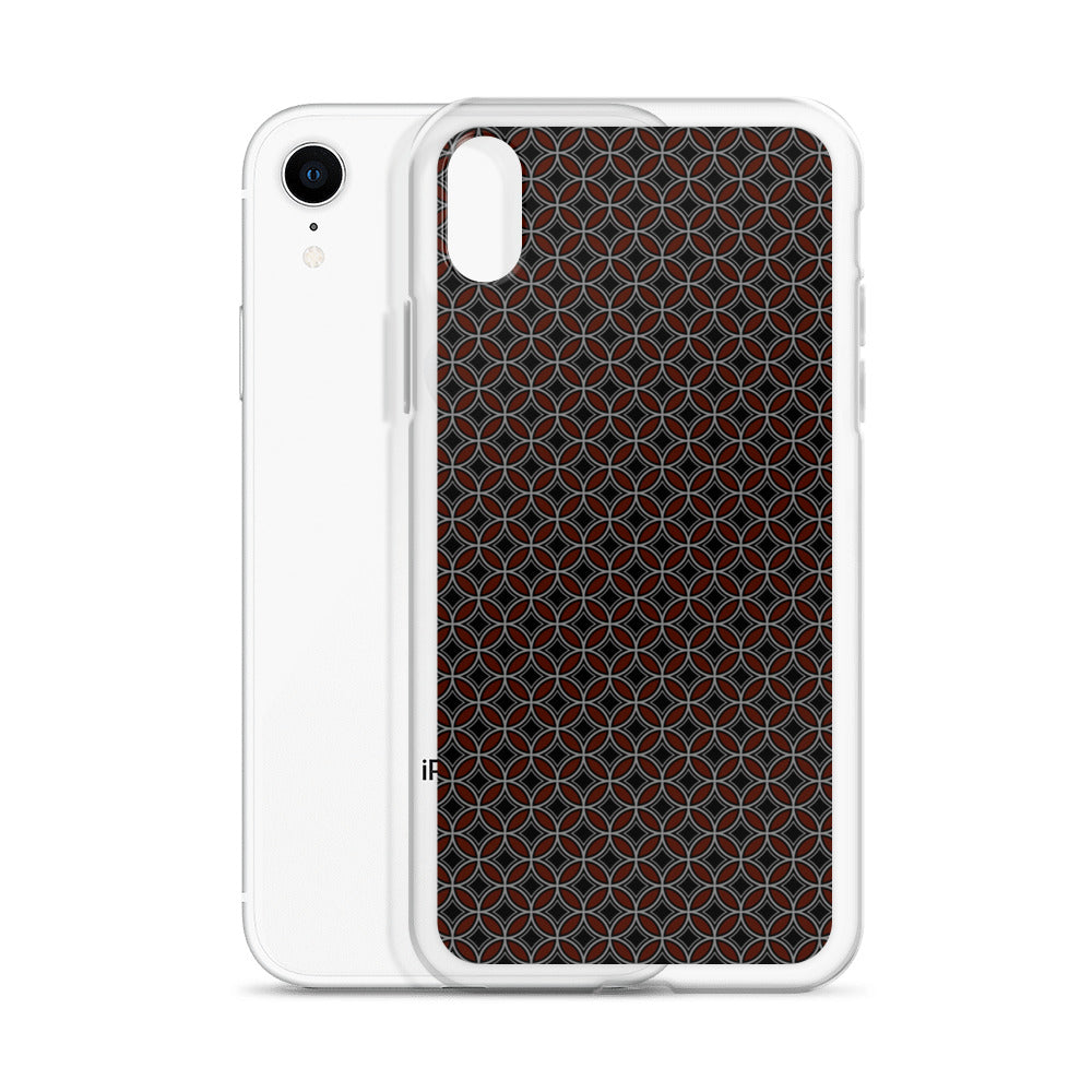 Flower of Life Black Clear Case for iPhone®