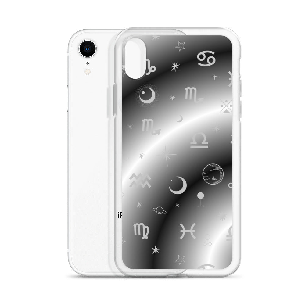 Black White Zodiac Clear Case for iPhone®