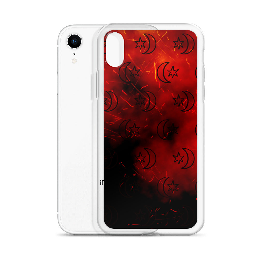 Red Moon Star Clear Case for iPhone®