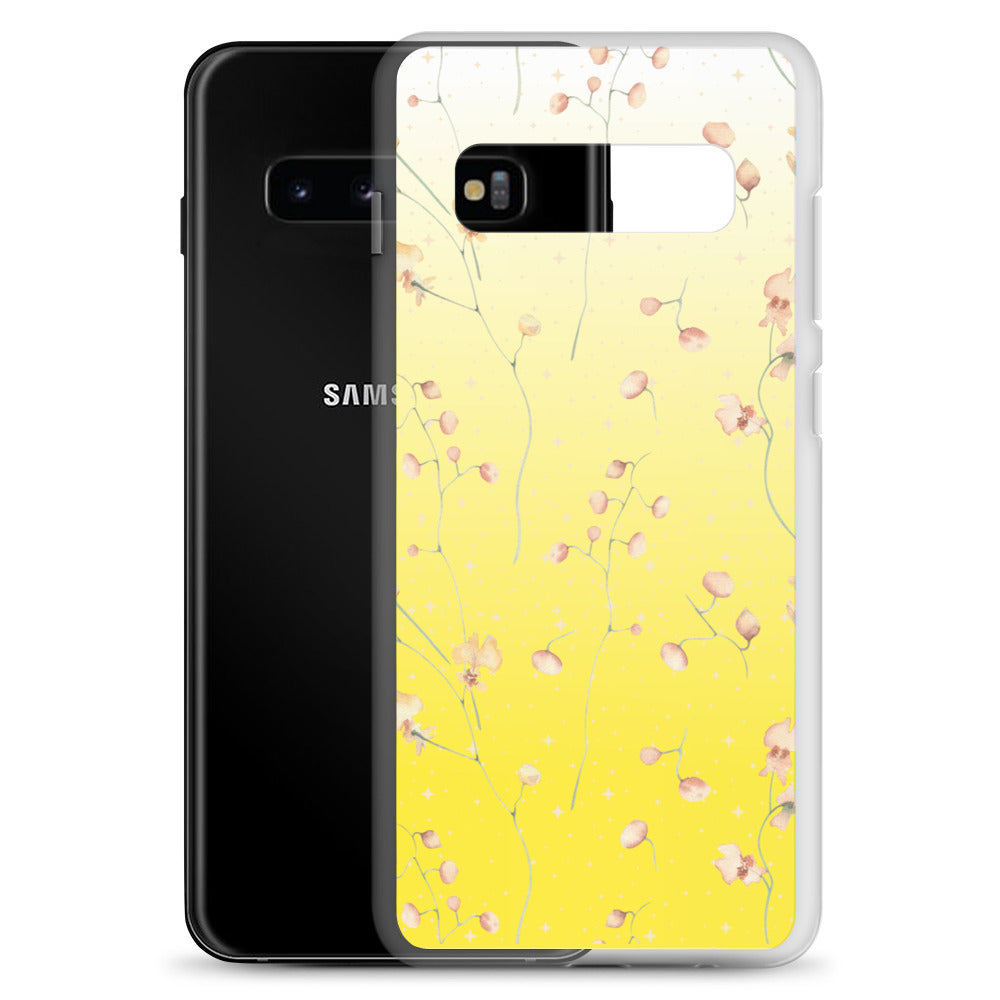 Yellow Botanical Flower Star Clear Case for Samsung®