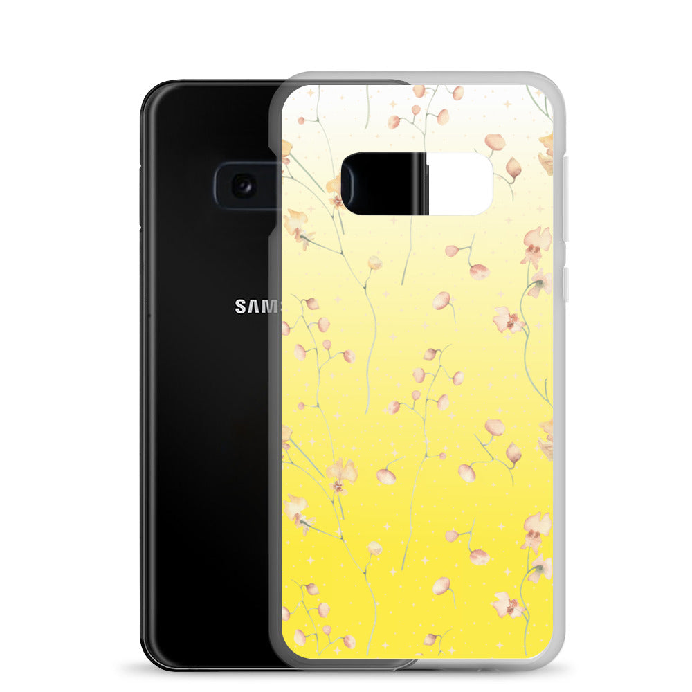 Yellow Botanical Flower Star Clear Case for Samsung®