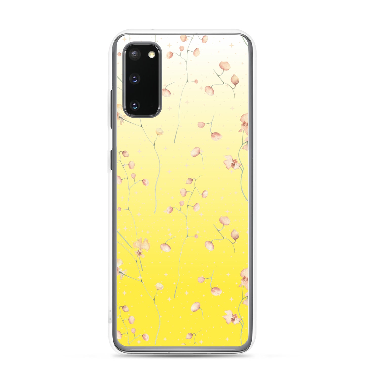 Yellow Botanical Flower Star Clear Case for Samsung®