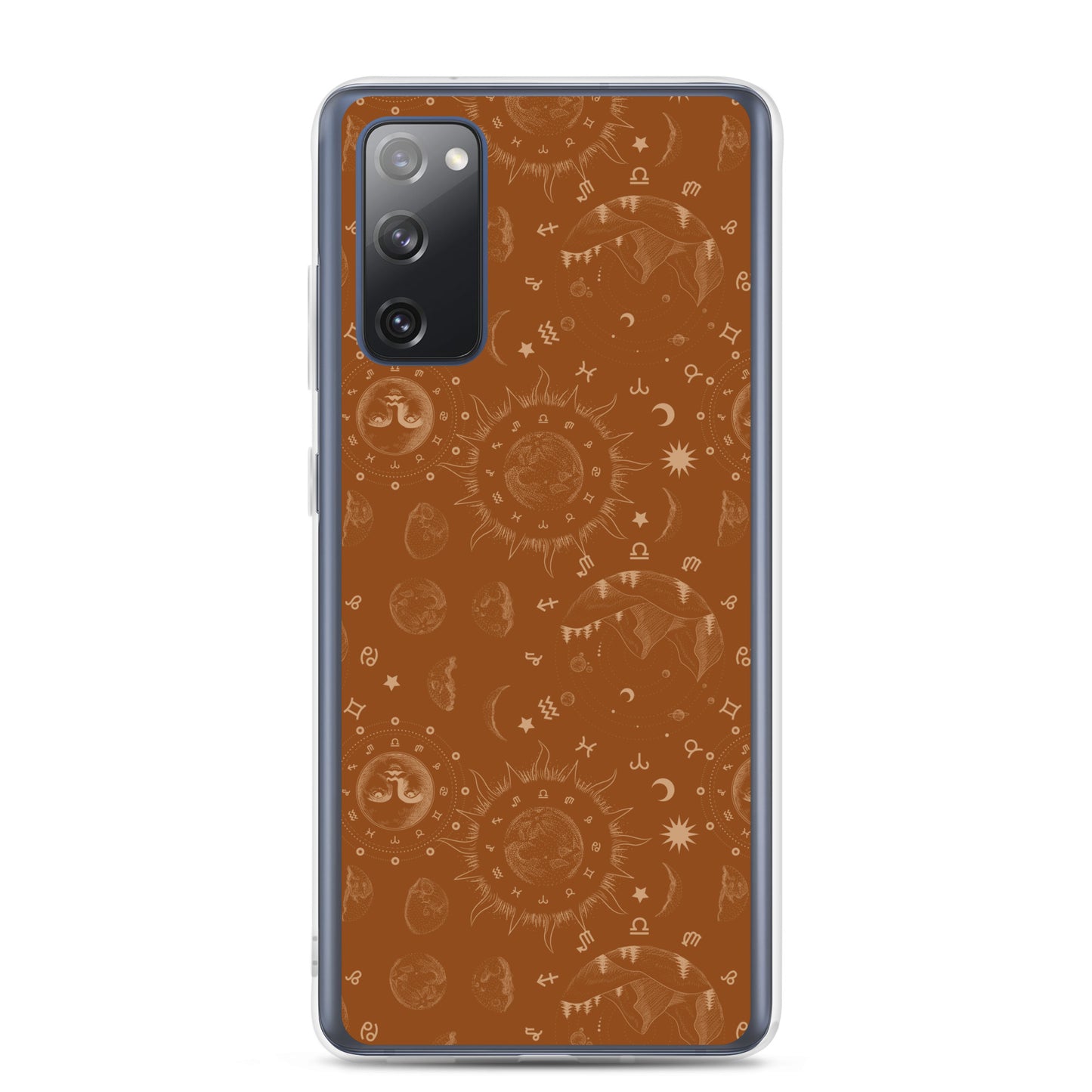 Saddle Brown Moon Galaxy Clear Case for Samsung®