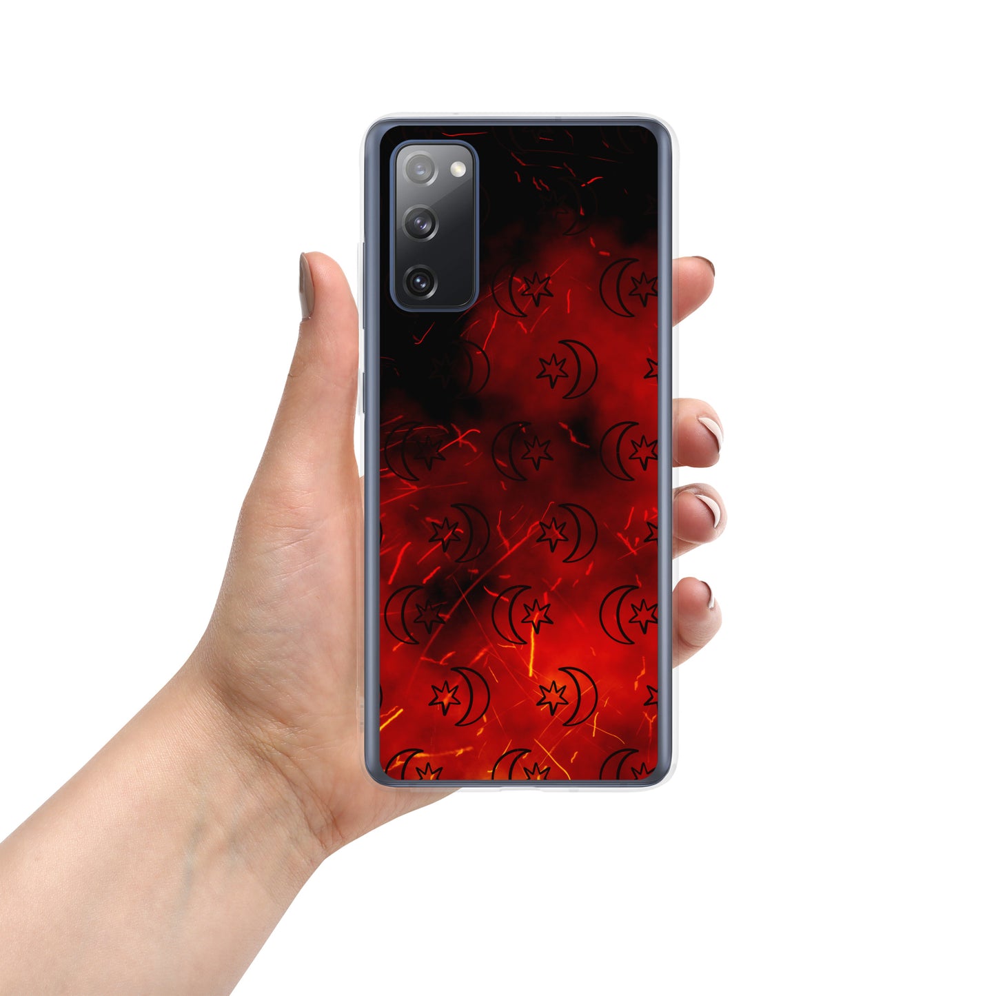 Red Moon Star Clear Case for Samsung®
