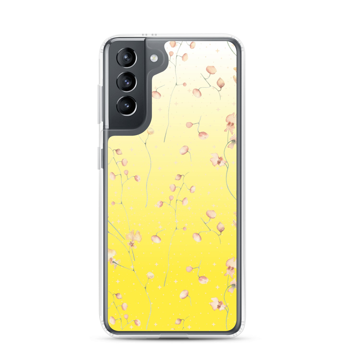 Yellow Botanical Flower Star Clear Case for Samsung®