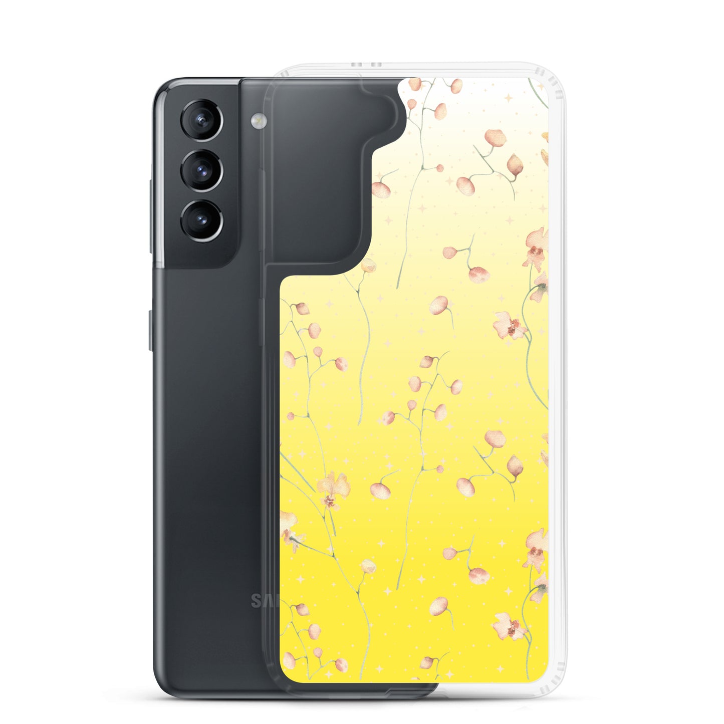 Yellow Botanical Flower Star Clear Case for Samsung®