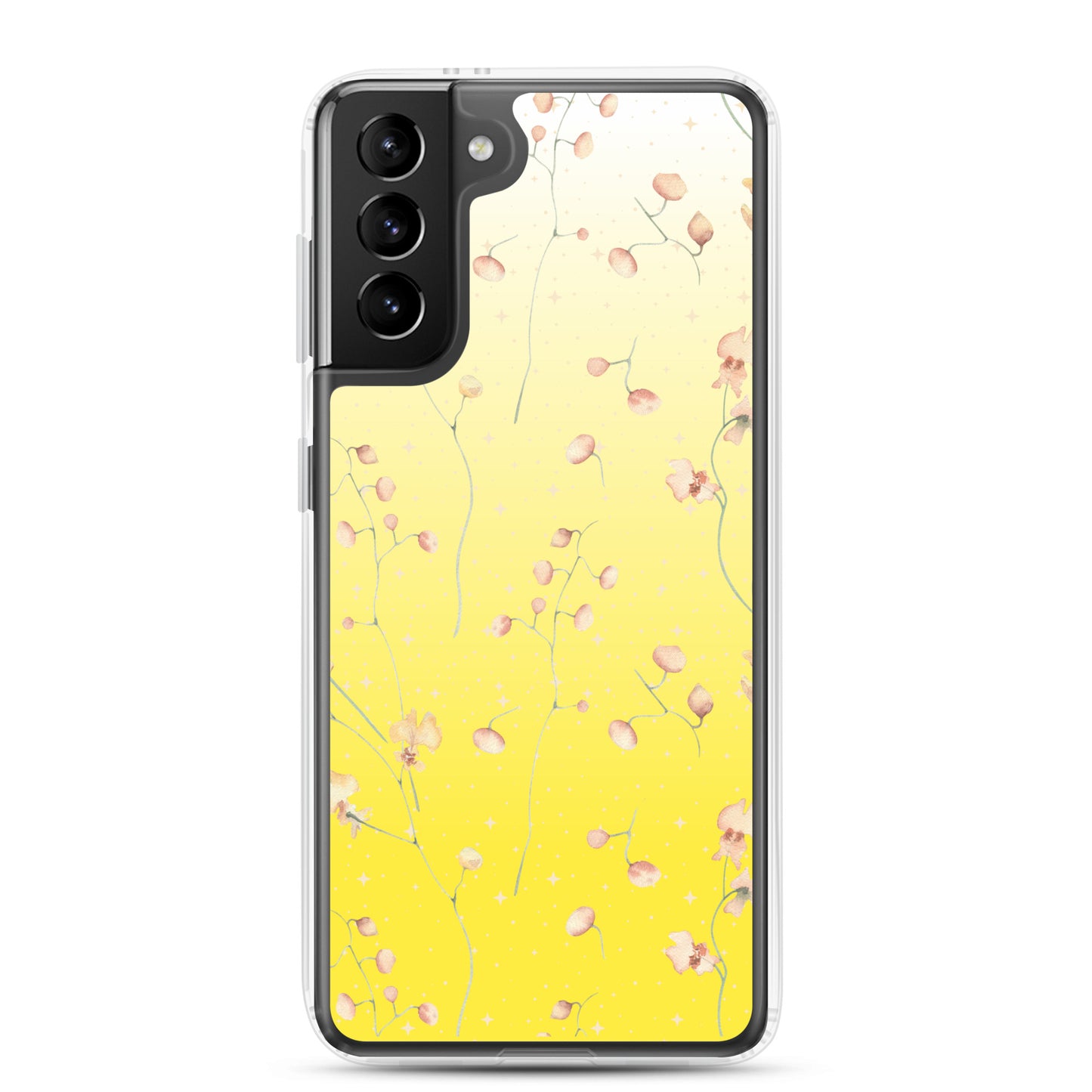 Yellow Botanical Flower Star Clear Case for Samsung®