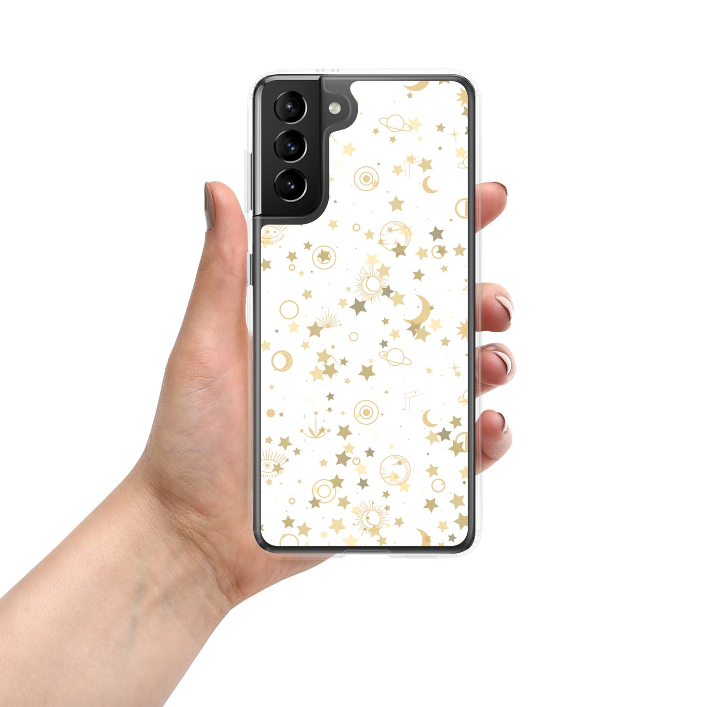 Golden Star Galaxy Clear Case for Samsung®