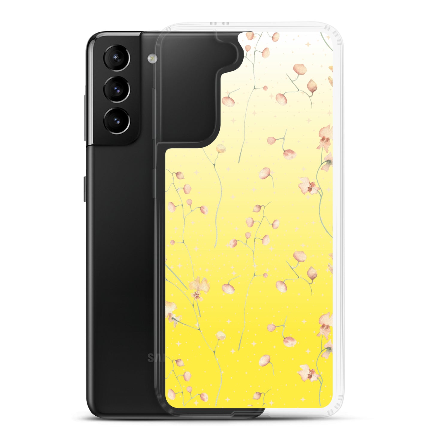 Yellow Botanical Flower Star Clear Case for Samsung®