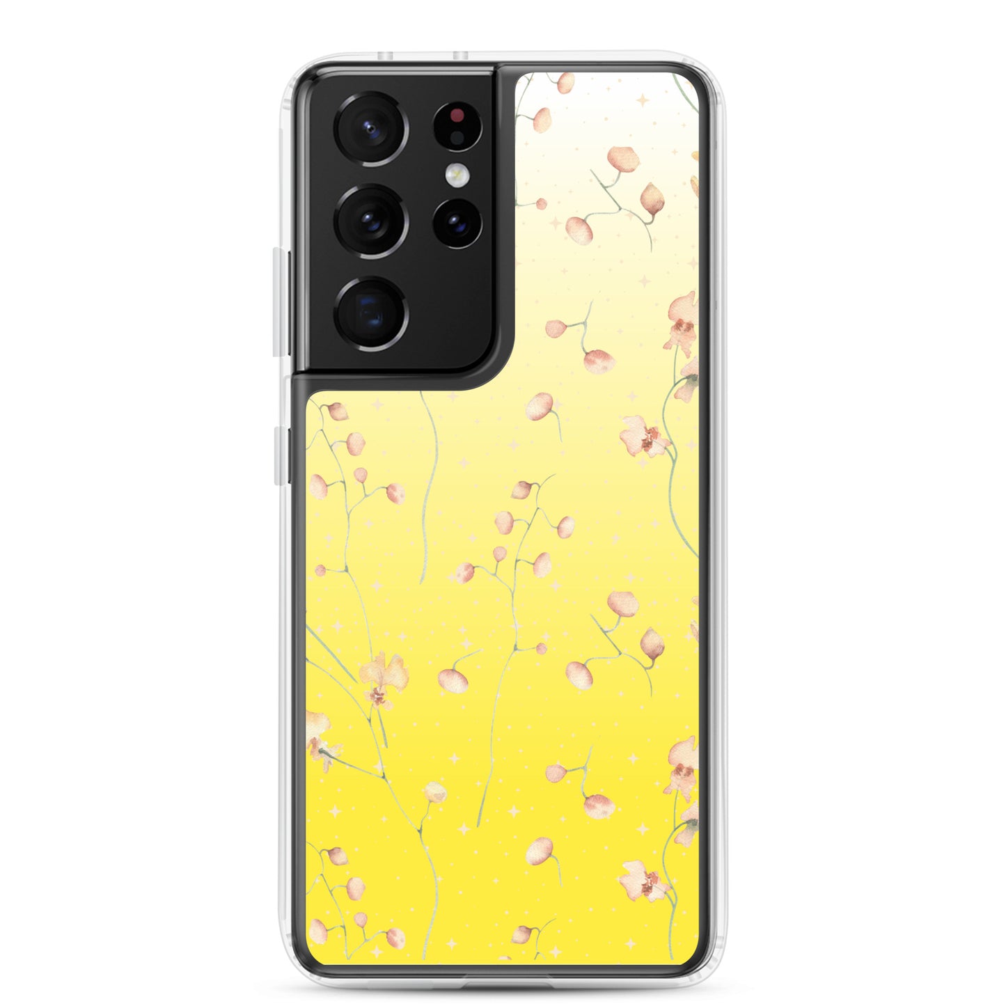 Yellow Botanical Flower Star Clear Case for Samsung®