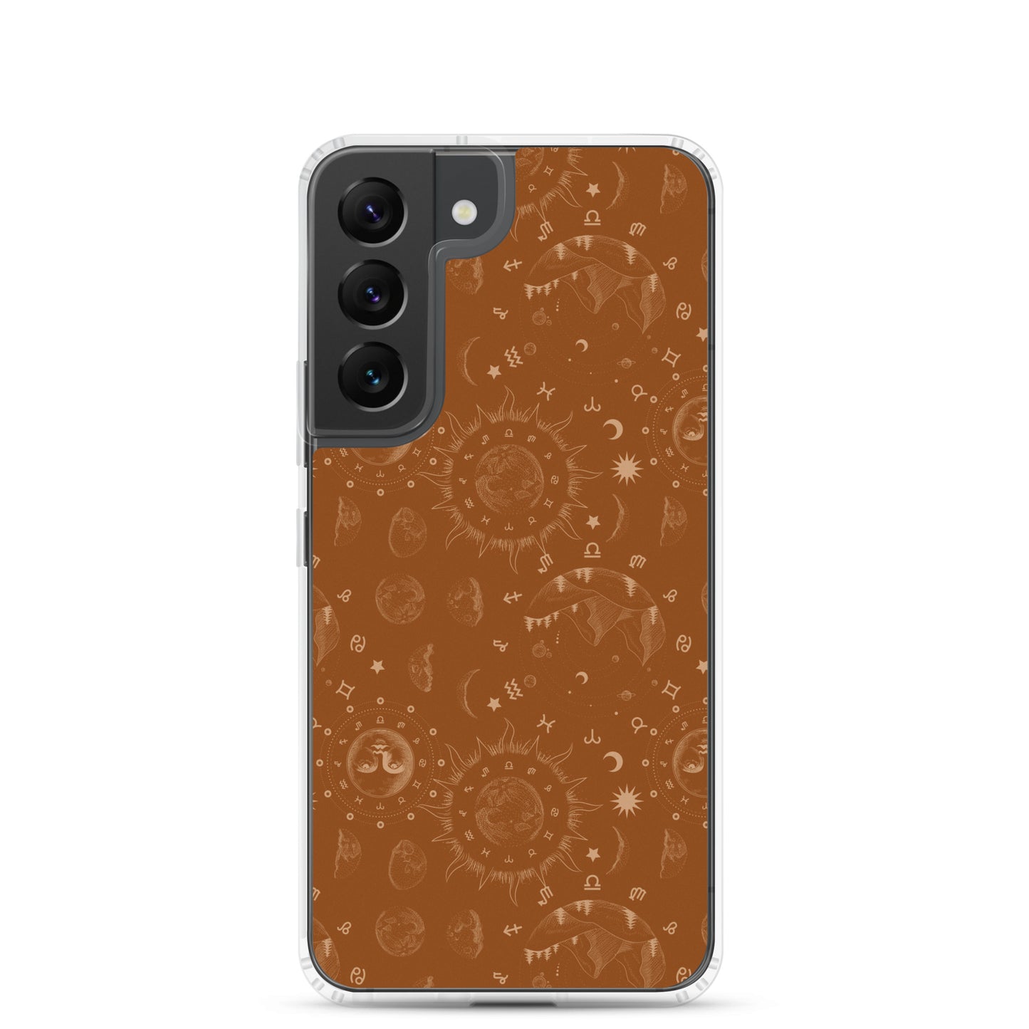 Saddle Brown Moon Galaxy Clear Case for Samsung®